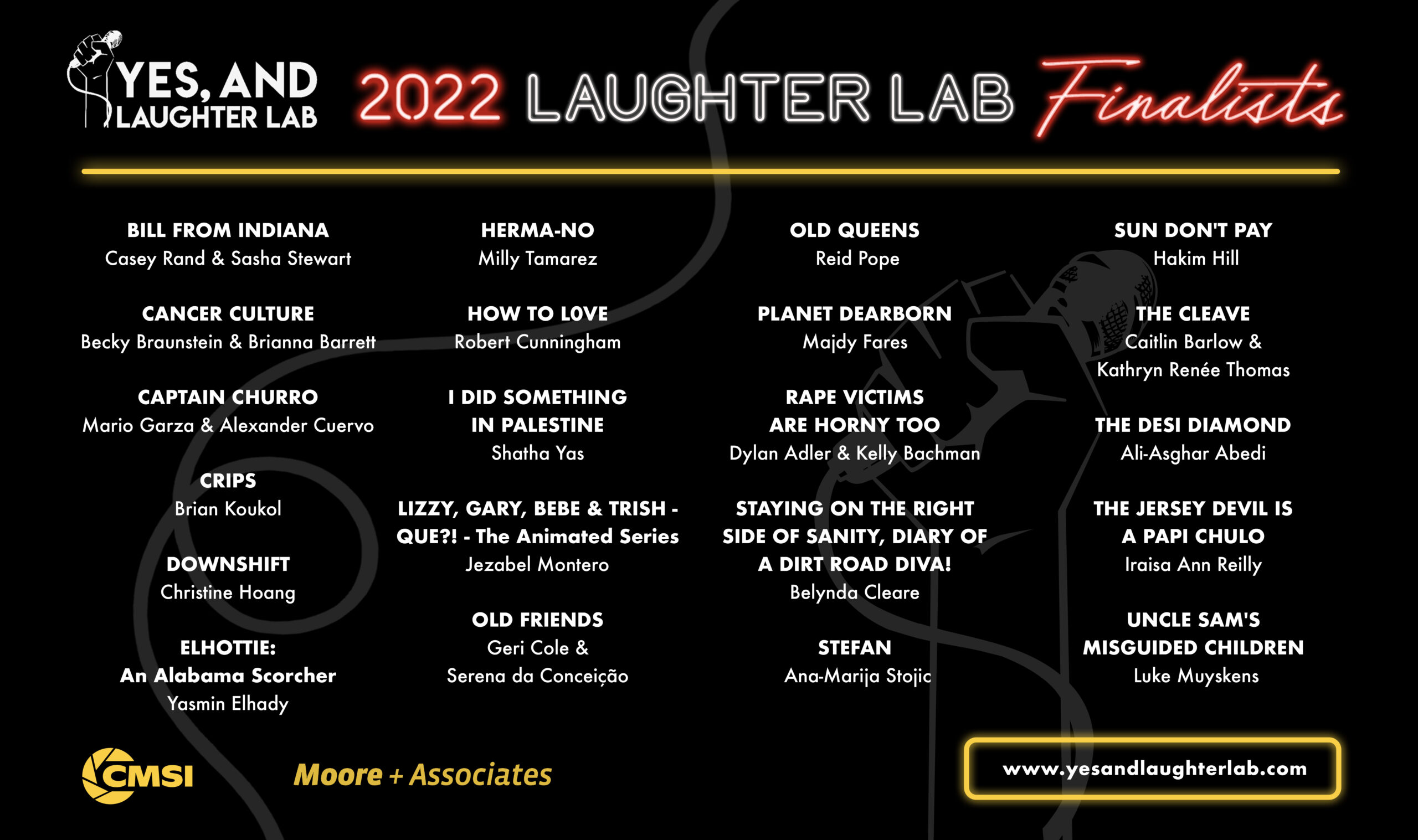 ‘Yes And… Laughter Lab’ Announces 2022 Finalist Cohort of Diverse Comedians and Writers