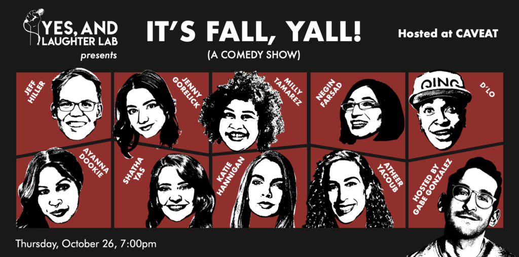 Yes, And… Laughter Lab to host IT’S FALL YALL! A Comedy Show in Los Angeles & New York City